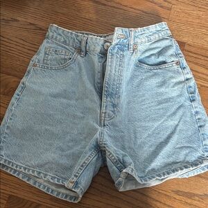Zara high rise mom shorts